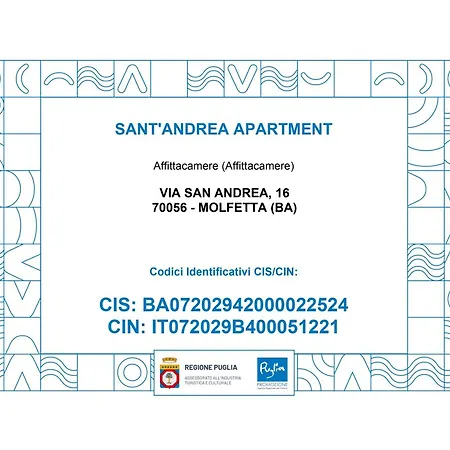 Апартаменты Sant'andrea Мольфетта
